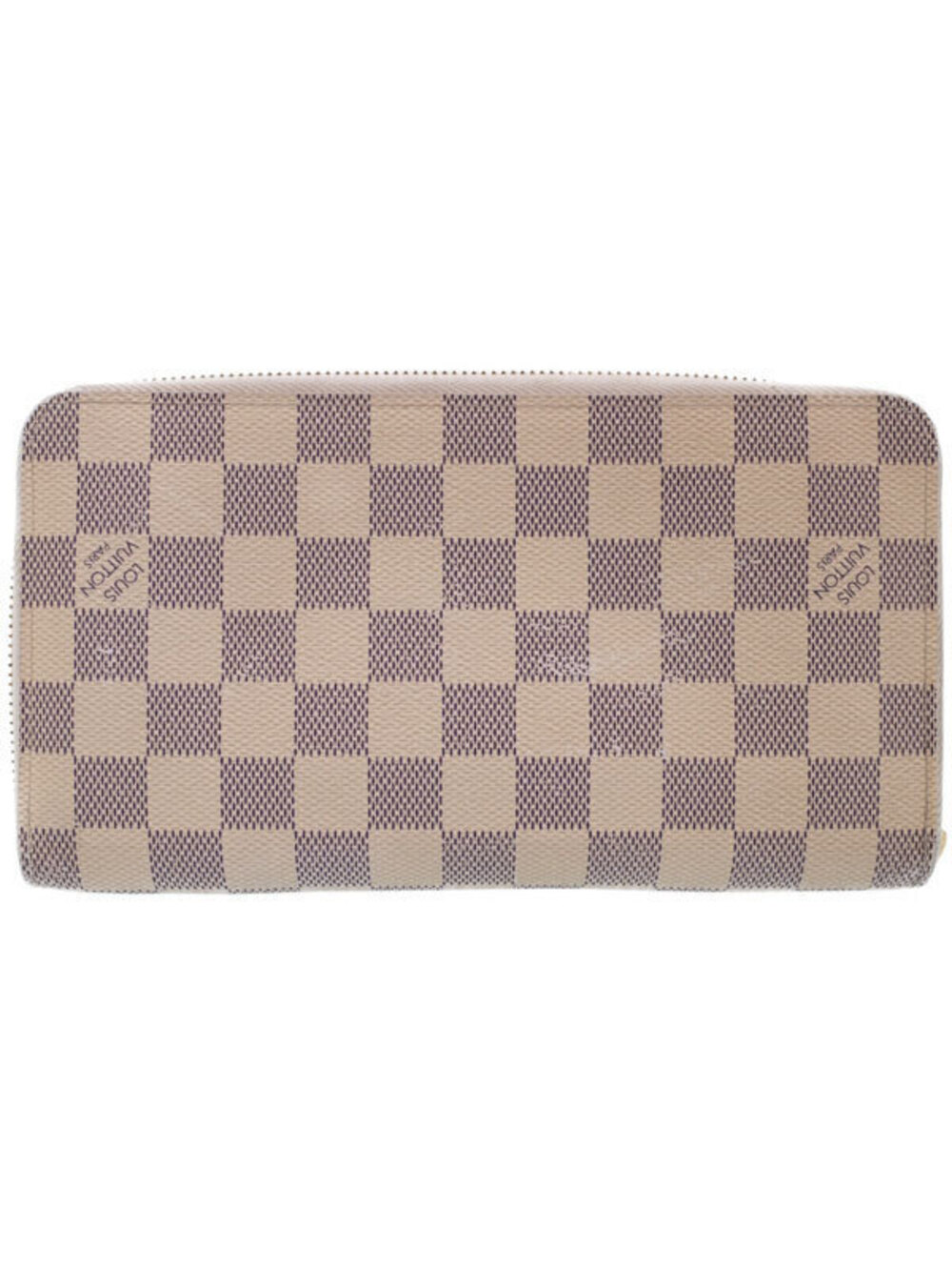 Louis Vuitton Zippy Damier Wallet Organizer Long Azur White